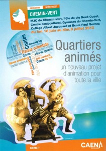 Affiche quartiers animés avec la MJC du Chemin-Vert